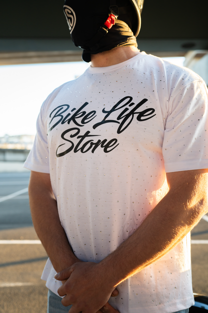 White Rhinestone T-Shirt